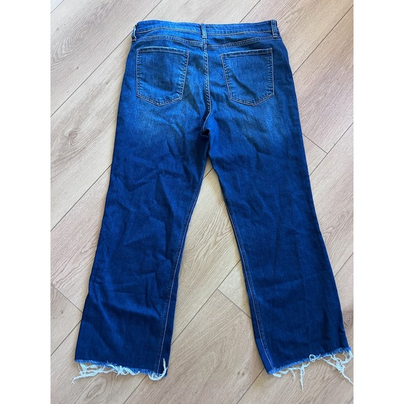 Kut from the Kloth Kelsey Fab Ab High Rise Ankle Flare Jeans Dark Wash S 14 X123 - Picture 6 of 7